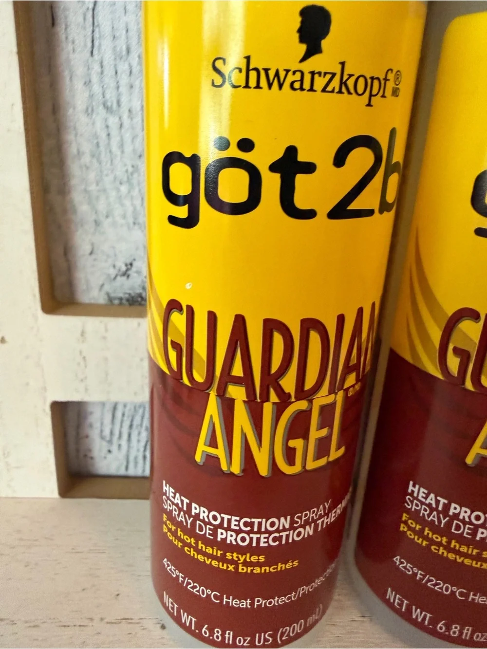 Schwarzkopf Got 2b GUARDIAN ANGEL Heat Protection Spray 425 Degrees Lot X2 Got2b